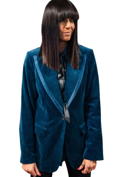 Claudia Winkleman Blue Coat